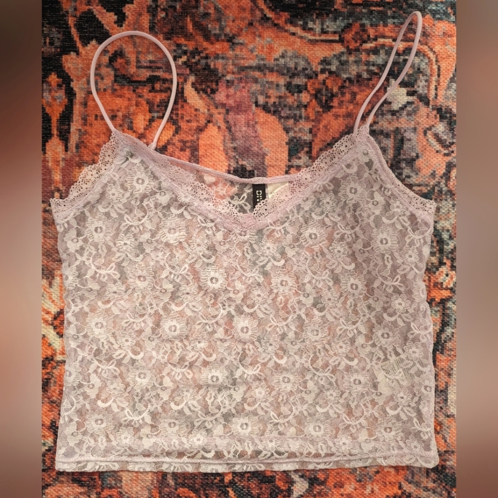 Lavendar Lace Cami